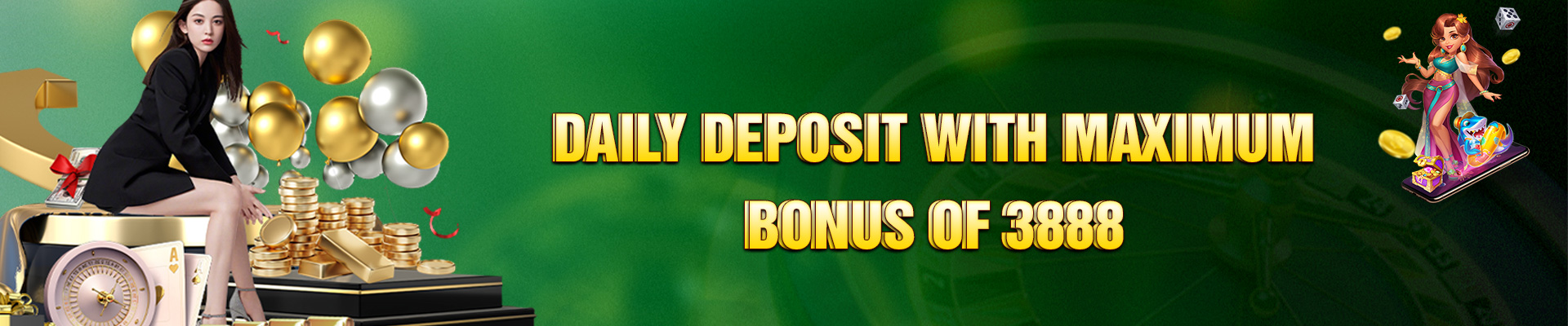 Daily deposit bonus 38888